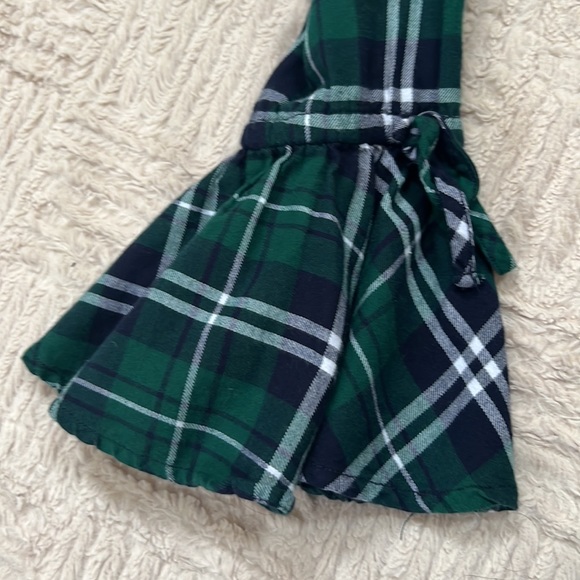 Button down plaid flannel top with bell flare tie sleeves, 100% cotton, Medium - Picture 14 of 16